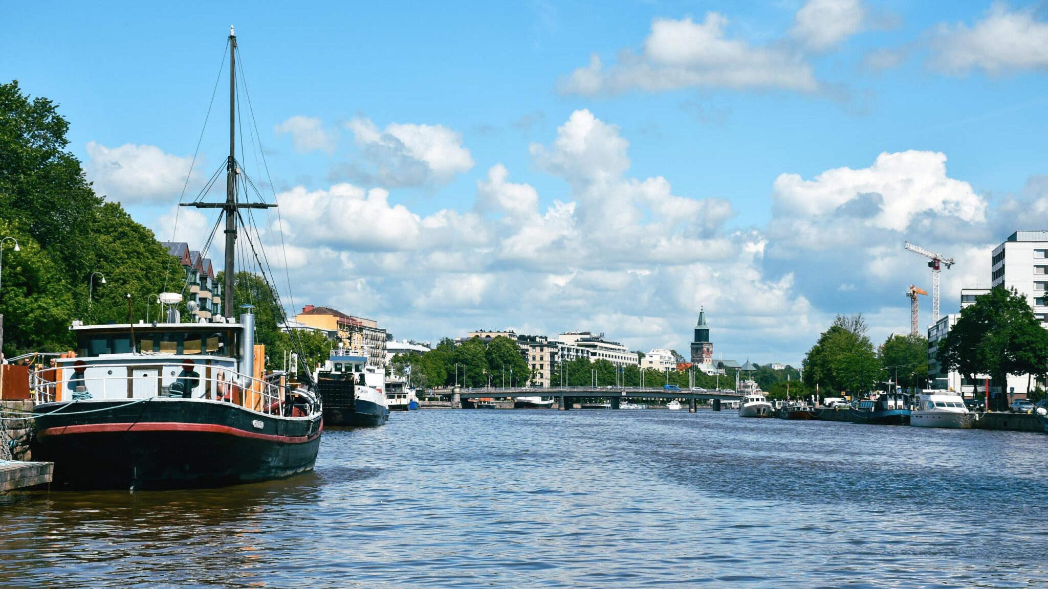 Valokuva Turun Aurajoesta